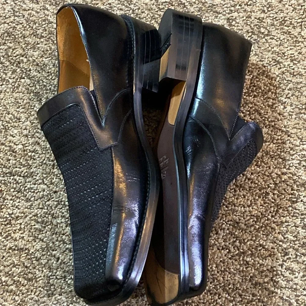 VTG, ZENGARA FASHION Dress Shoes Men's Black Leather Loafers Size 8 US